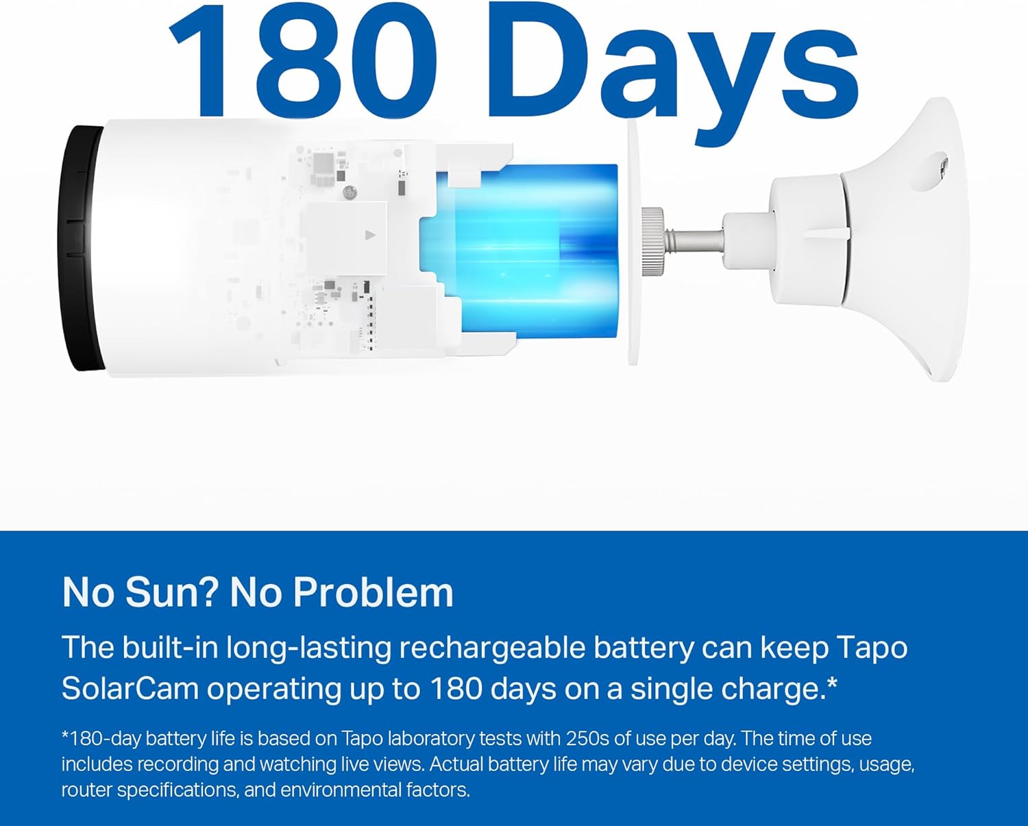 TP-Link SolarCam C402 Kit, Outdoor Battery Camera w/Solar Panel Base, Wireless, 1080P, Free Person Detection, SD/Cloud Storage, Color Night Vision, No Hub Needed, Works w/Alexa